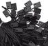 Hang Tag String Black 7" 1000Pcs Nylon Snap Lock Pin Loop Fastener Hook Ties for Easy Attachment