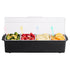 4 VEVOR Chilled Condiment Server, Compartment Ice Cooled Condiment Serving Container, Chilled Garnish Tray Bar Caddy
