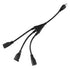 oviitech 1 to 3 Power Cord Splitter Cable, 1.5FT Indoor 3 Prong