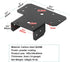 8Pcs (4 Set) Black T Shaped Post to Beam Connector Roof Tie Bracket for 4 x 4 Post, Steel Truss Header Support
