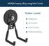 Heavy Duty Super Strong Magnetic Hooks (4-Pack) for Power Drill, Garden Tools, Hose, Straps, Steel Pegboard, Garage