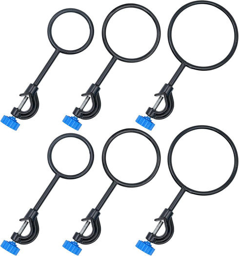 2 Set Lab Stand Support, Retort Ring Set, 6PCS Laboratory Clamp Ring 60mm 80mm 100mm