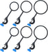 2 Set Lab Stand Support, Retort Ring Set, 6PCS Laboratory Clamp Ring 60mm 80mm 100mm