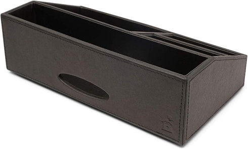 Castle Armory Leatherette Desk Organizer Caddy, All-in-one Clutter Organizer for Office, Home, Personal Supplies