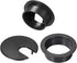 uxcell 10Pcs Plastic Desk Cable Hole Cover, 1-3/8" Grommets for Office PC Desk Cable Organizer (Black)