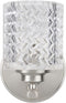 Aspen Creative 62056A, One-Light Metal Bathroom Vanity Wall Light Fixture, 5 1/2" Wide, Transitional