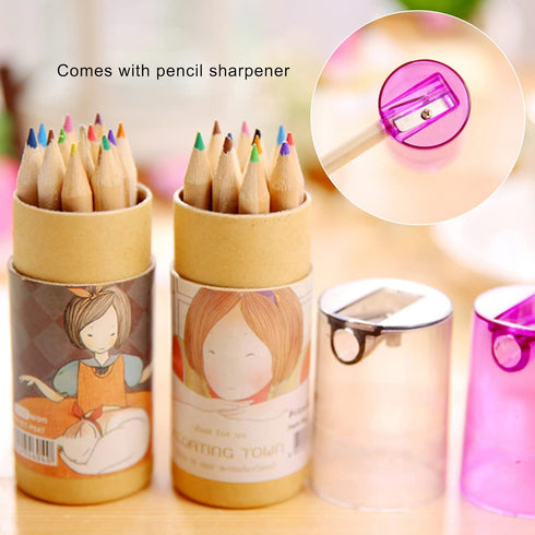 Cute Mini Pencil Sharpener, Kawaii Manual Pencil Cutter, Handheld Cartoon Accessory for Kid Artists (7 Pcs)