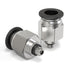 TAILONZ PNEUMATIC Male Straight 3/16 Inch Tube OD x 10-32 Inch UNF Thread Push to Connect Fittings (Pack of 2)