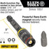 Klein Tools 32768 Impact Driver Set, 3-in-1 SAE Impact Socket and Bit Holder, Flip Socket with 1/4 Nut Driver and 5/16 Nut Driver Hex Sizes, 3 and 5-Inch Lengths, 2-Piece by Klein Tools