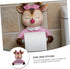 Outanaya Cartoon Deer Roll Paper Holder Wall-Mounted Toilet Paper Rack Bathroom Decorative Tissue Shelf Cute Animal