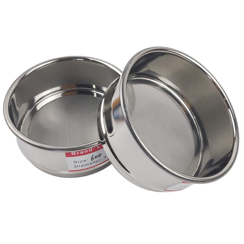 LABALPHA 600 Mesh Lab Sieves, Test Sieve #600 Mesh, 4'' Diameter, 304 Stainless Steel Wire Cloth