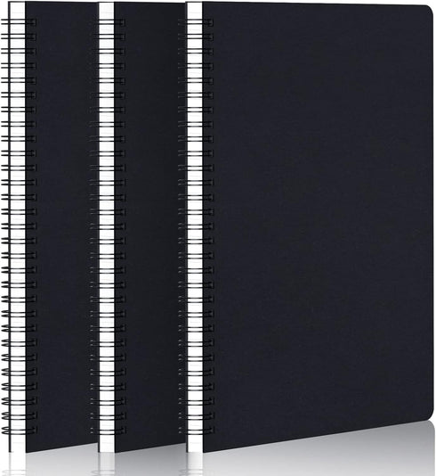 EUSOAR Graph Paper Spiral Notebook, B5 3 Pack, 7.3"x10.2", 120 Pages for Math and Science Students