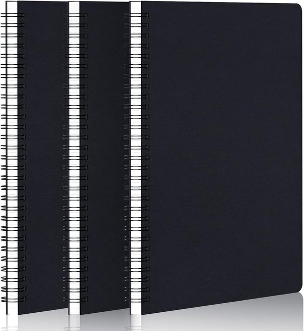EUSOAR Graph Paper Spiral Notebook, B5 3 Pack, 7.3"x10.2", 120 Pages for Math and Science Students