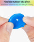 Uniclife 32 Pcs Key Cap Covers 1 Inch Key Head Protectors for Standard Regular Thin Flat House Keys