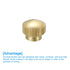 uxcell 6Pcs Knurled Thumb Nuts, M3 x D10mm x H8mm Brass High Head Fasteners for 3D Printer Parts