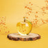 H&D Glaze Crystal Apple Paperweight Craft Decoration, Yellow