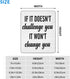 Cbvegt 10 12 Encouraging Quotes, Uplifting If It Doesn't Challenge You It Won't Change You Water Resistant Mouse Pad