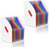 Lemical 2 Pcs Desktop Expanding File Holder with 13 Rainbow Pockets, High Capacity Accordion Document Storage
