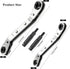 Hvac Service Wrench, Hand Refrigeration Tools Set, 3/8 To 1/4, 5/16 X 1/4Inch Wrench Ratchet Wrench Set, with Hexagon Bit Adapter Kit for Refrigeration Equipment Repair by ThgivingStore
