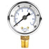 PIC Gauges 101D-158E Bottom Mount Dry Pressure Gauge, 1.5" Dial, 0/100 psi Range, Black Steel Case