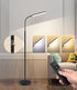 15W 1H 3000K-6000K Dimunt LED Floor Lamp, Bright Floor Lamps for Living Room with Timer, Stepless Adjustable Colors