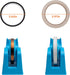 Desktop Tape Dispenser Adhesive Roll Holder with Weighted Nonskid Base - Fits 1" & 3" Core, Blue