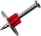 1-1/2" Powder Actuated Fasteners, Drive Pins with 1" Washer, PW150, 100pcs/pack