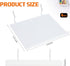 4 Pcs Pegboard Shelves Wall Organizer Peg Board Brackets Pegboard Steel Tray Pegboard Accessories Organizing Tools for Craft Garage Nursery Workbench Kitchen (White,5.91 x 4.72 x 0.63 Inches) by Beeveer