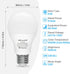 ORALUCE A19 LED Light Bulb, 60 Watt Equivalent, E26 Base LED Bulb 6500K Cool White, 9W Lightbulbs Non Dimmable, 900 Lumens, for Bedroom, Living Room, Kitchen, 12 Pack by ORALUCE