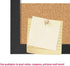 Monthly Calendar Dry Erase White Board & Cork Bulletin Board, 13" x 17" with Black Wood Frame