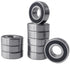 10 PCS R8-2RS Double Rubber Sealed Roller Ball Bearing - 1/2 Inch Bore, ABEC3 Precision Bearing