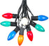 Novelty Lights Multi Hanging Ceramic Christmas String Lights - Retro Fit Traditional