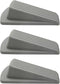 Door Stoppers for Floors - Holds Open & Prevents Lock-Outs for Carpet, Tile, Concrete & Wood - Pack of 3, Gray
