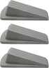 Door Stoppers for Floors - Holds Open & Prevents Lock-Outs for Carpet, Tile, Concrete & Wood - Pack of 3, Gray