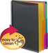 Smead 12 Pocket Poly Project Organizer, Letter Size, 1/3-Cut Tab, Gray with Bright Colors (89207)
