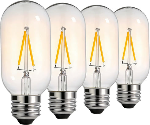 T14/T45 E26 Dimmable LED Filament Bulb, 2W/25W Equivalent 2700K Warm White, Vintage