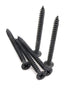 50pcs #8 x 2 Flat Head Phillips Drywall Screws, Fine Thread, Carbon Steel 1022A, Black Phosphate