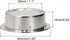 uxcell Finger Flush Pull Handle Outer Dia. 42mm/1.65" Brushed Silver with Screw by uxcell