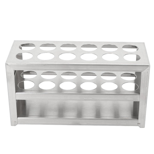 Test Tube Rack, 12 Holes, 3 Tiers Metal Stainless Steel Holder for Laboratory Scientific Experiments