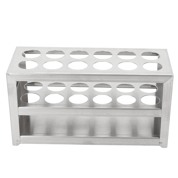Test Tube Rack, 12 Holes, 3 Tiers Metal Stainless Steel Holder for Laboratory Scientific Experiments