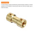 MECCANIXITY 10pcs 5mm to 5mm Brass Shaft Coupling Joint Connector, Flexible Motor Shaft Coupler for RC Model Car