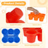 6 6-Compartment Joyibay Pcs Classroom Caddy Organizer, Desktop Plastic Caddy, Drink Holder with & Handle