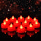Amagic 12 Pack Red Flameless LED Tea Lights Candles Battery Operated, Electric