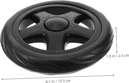 2pcs ABOOFAN Replacement Rolling Cart Wheels for Shopping Cart Utility Laundry Basket Pattern Lightweight Accessories
