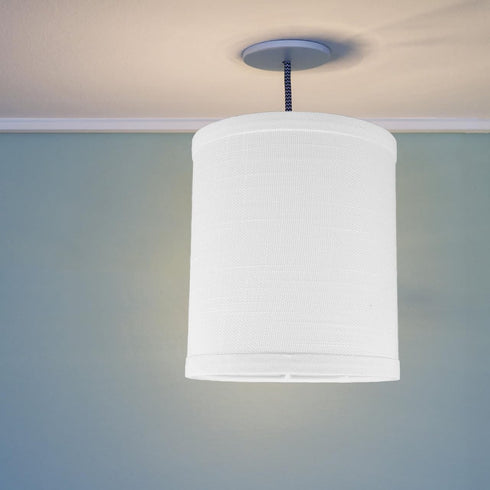 SEWACC Fabric Drum Lampshade for Desk and Floor Lamps Lightweight Bedside Lamp Shade Replacement Easy to Install