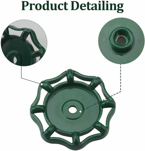 1172065 01-5109, 3/8" (12 Outdoor Faucet Handle Compatible with LASCO Hose Bib Handle Fits Most Shaft Silicone Stems