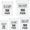 500 Pcs Small Plastic Bags, Mini Zip Lock Baggies, Clear Jewelry Bags in 5 Assorted Sizes for Storage and Packaging