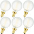 LED Frosted Candelabra Light Bulbs,E12 Edison LED Light Bulbs,4W Equal 40 Watt