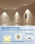2 inch 5CCT 360 6W Dimmable Sublimation Gimbal Led Recessed Lights, Rotatable Adjustable Eyeball Downlight, Waterproof