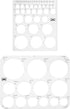 Mr. Pen Circle Templates - Large & Small Sizes, Circle Stencil & Ruler for Drafting and Drawing